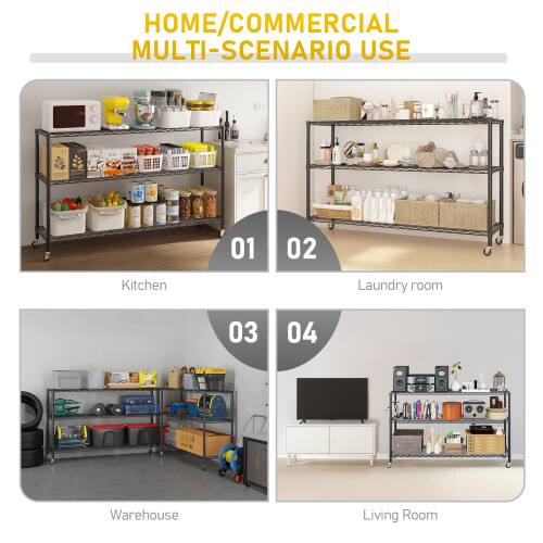 HOME/COMMERCIAL MULTI-SCENARIO USE

01 Kitchen  
02 Laundry room  
03 Warehouse  
04 Living Room