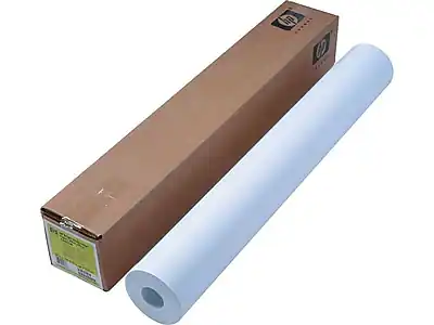Front. HP - Wide Format Bond Paper Roll, 36" x 300', Matte Finish - Bright White.