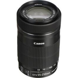 EF-S 55-250mm F4-5.6 IS STM Lens for Canon SLR Cameras (International Model) - Black