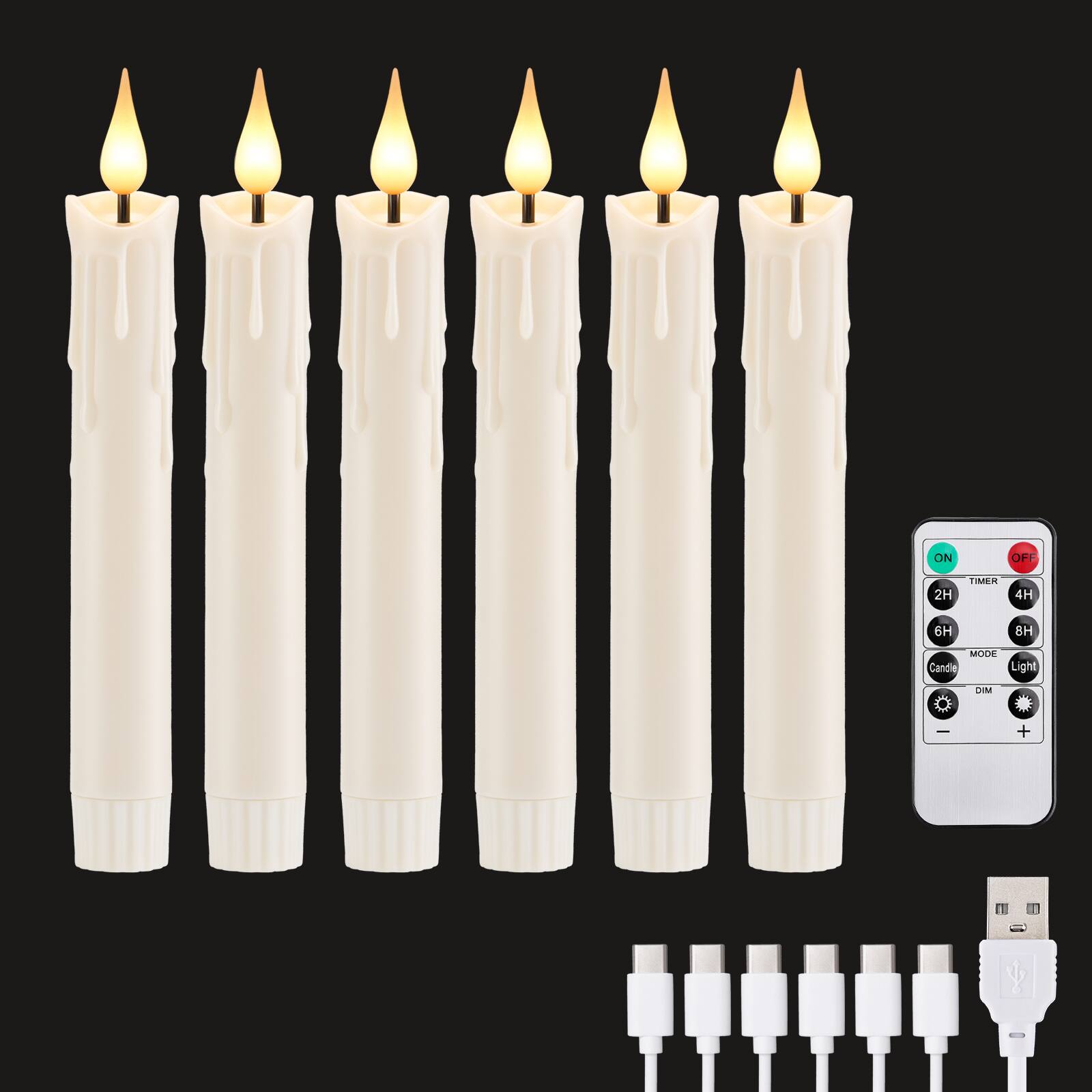 ON  
OFF  
2H  
TIMER  
4H  
6H  
8H  
MODE  
Candle Light  
DIM  
-  
+