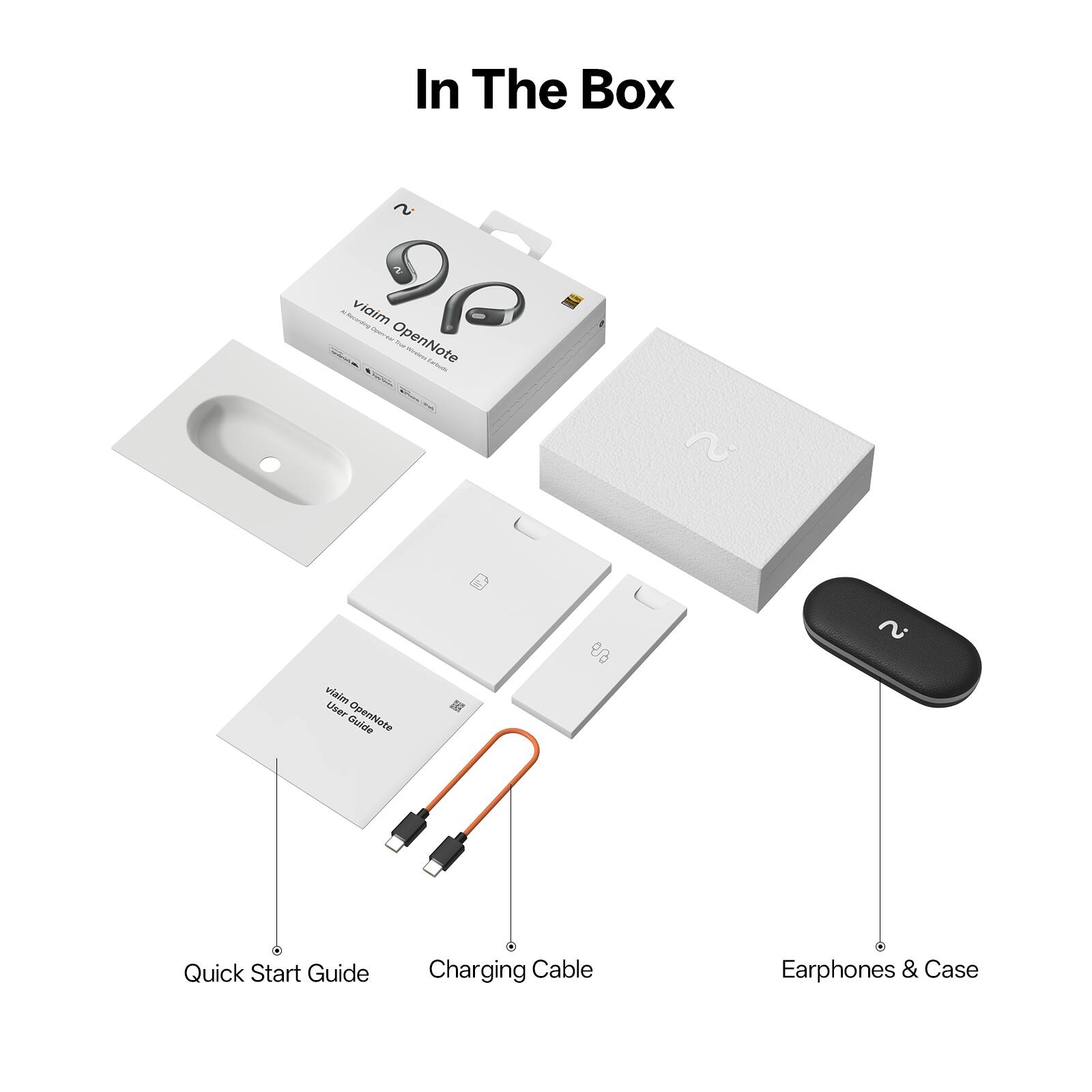 In The Box

- Quick Start Guide
- Charging Cable
- Earphones & Case