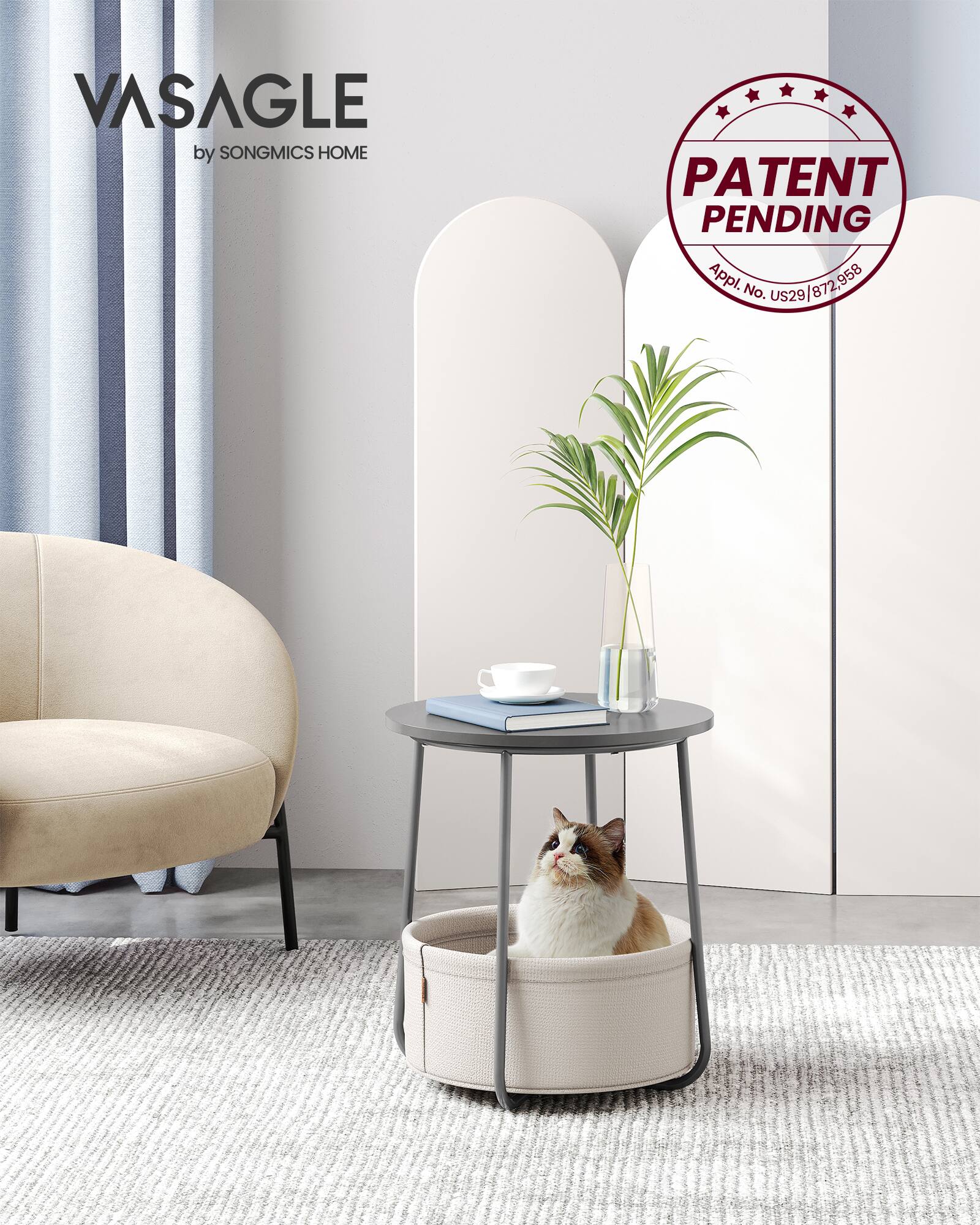 VASAGLE  
by SONGMICS HOME  

PATENT PENDING  
Appl. No. US29/872,958