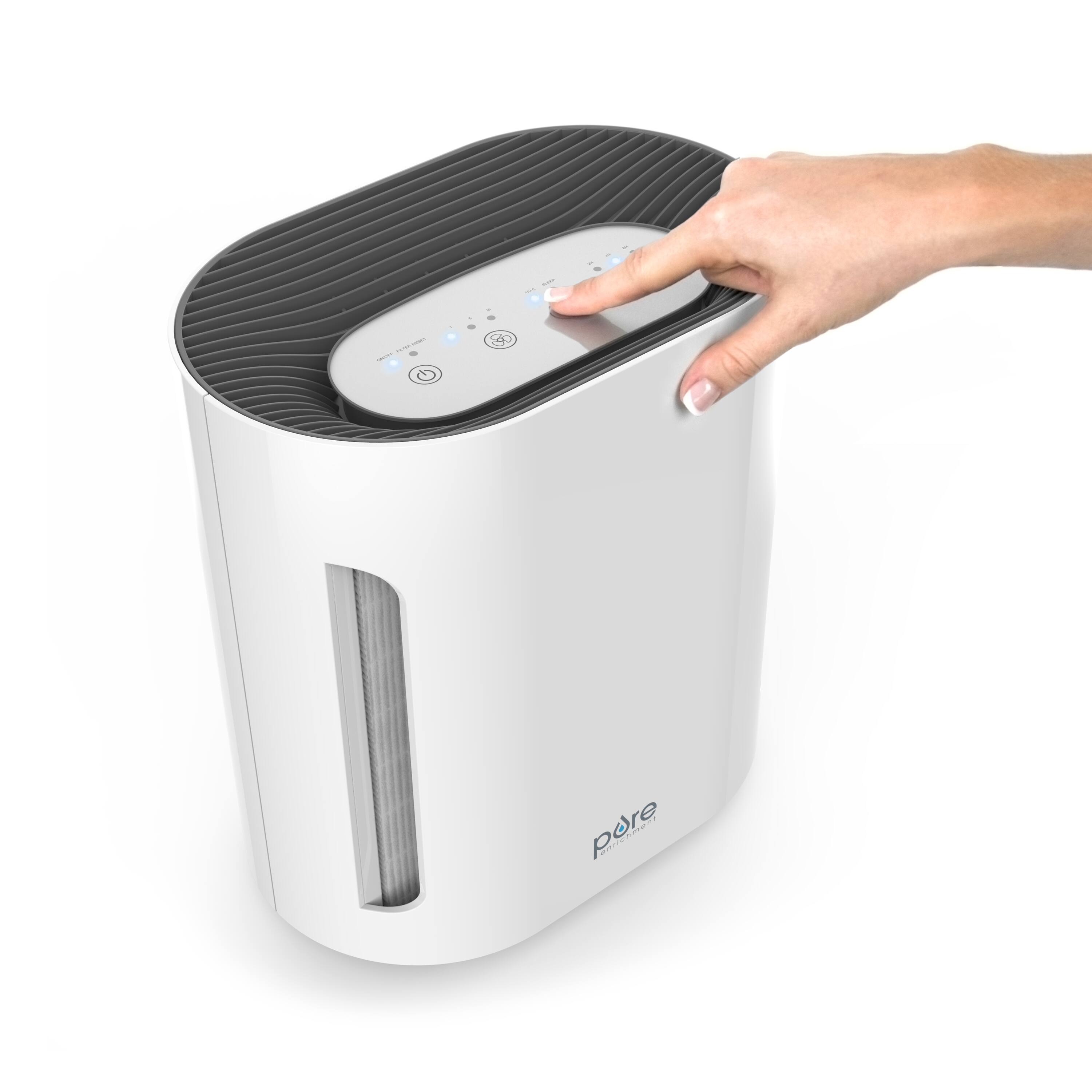 Alt View 15. Pure Enrichment - PureZone True HEPA Air Purifier - White.