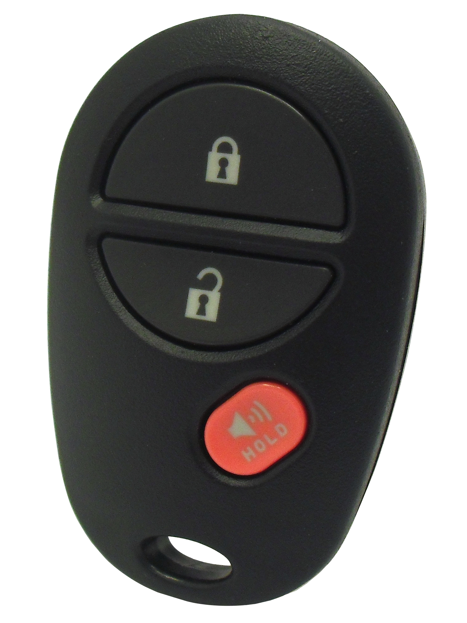 Left. Car Keys Express - Toyota Keyless Entry Remote - 3 Buttons (Lock, Unlock, and Panic) - Black.