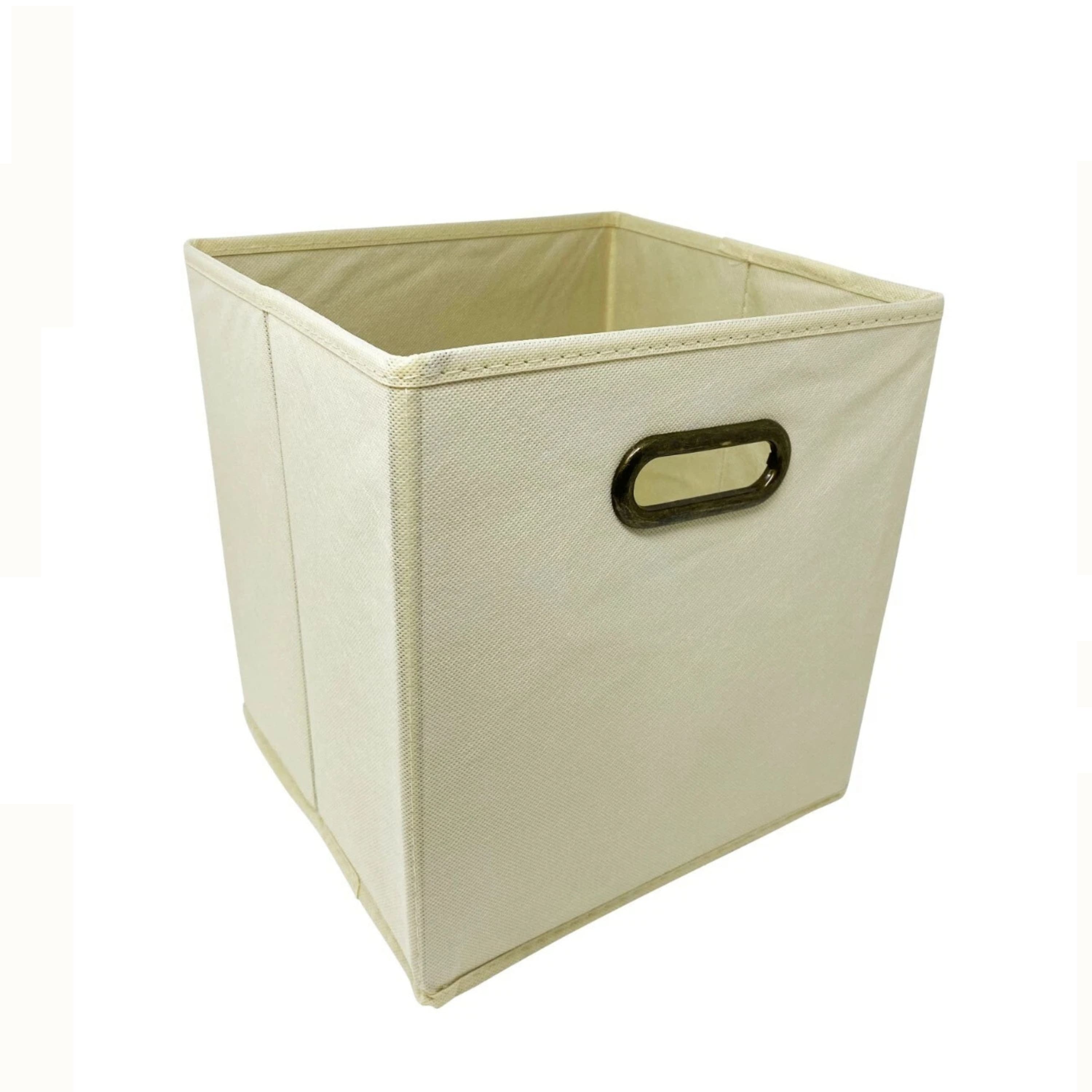 "Kitcheniva - Fabric Storage Cube Bins Organizer Basket Containers Metal Handle Large 13"" 6 Pack Beige" price history on PriceWatchPro