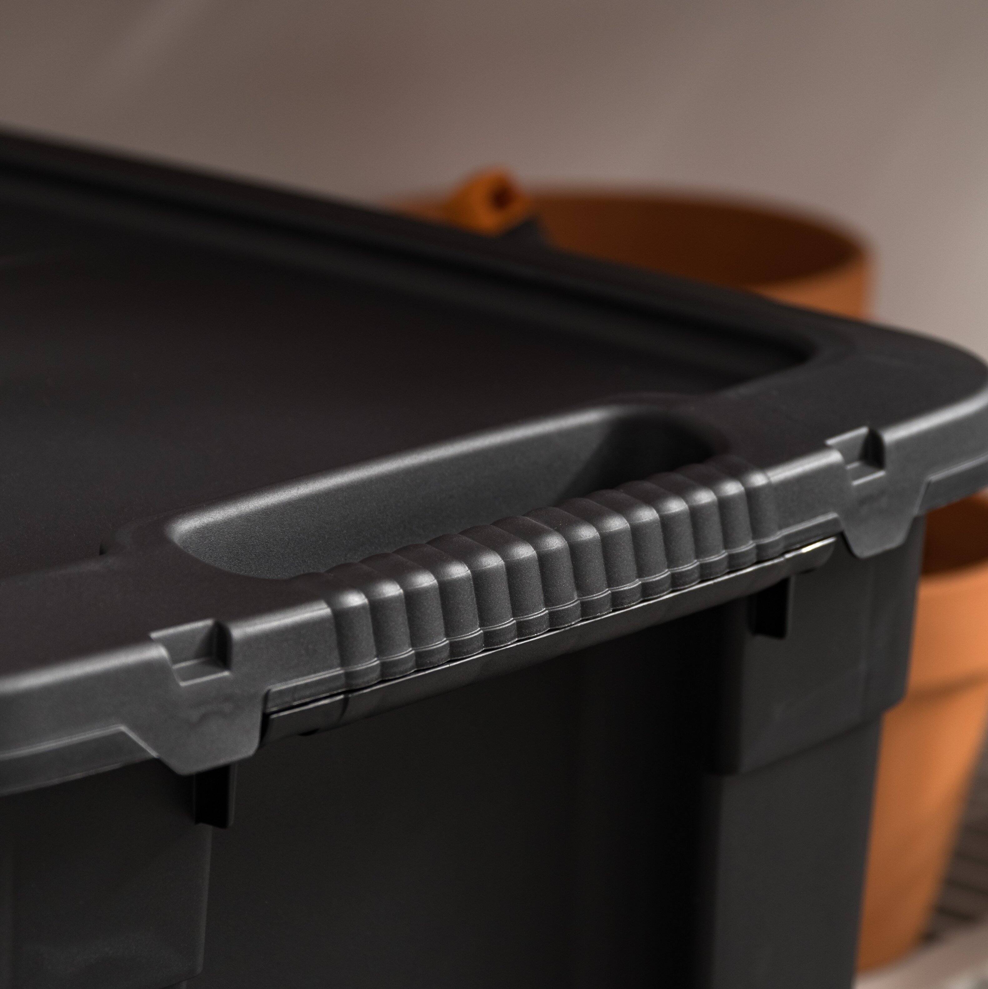 Alt View 4. IRIS USA - IRIS USA Heavy-Duty Durable Stackable Storage Containers, Utility Totes with Easy-Grip Handles.