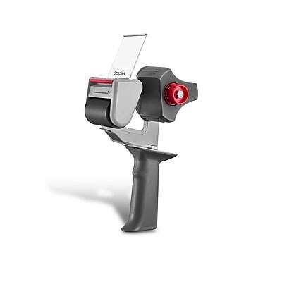 Front. Staples - Staples 2" Packing Tape Dispenser, Gray (ST56464) - Dark Gray.