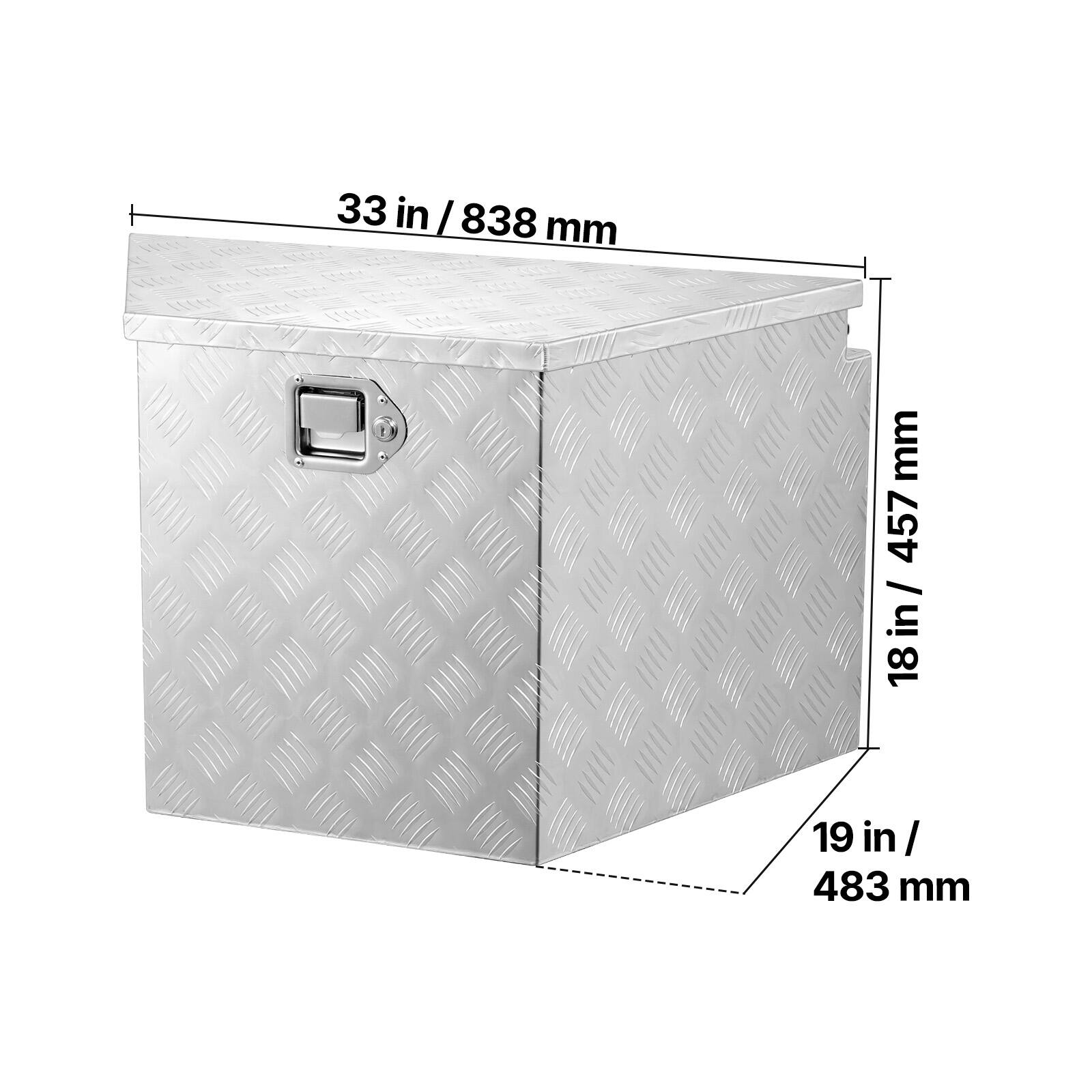 33 in / 838 mm  
18 in / 457 mm  
19 in / 483 mm