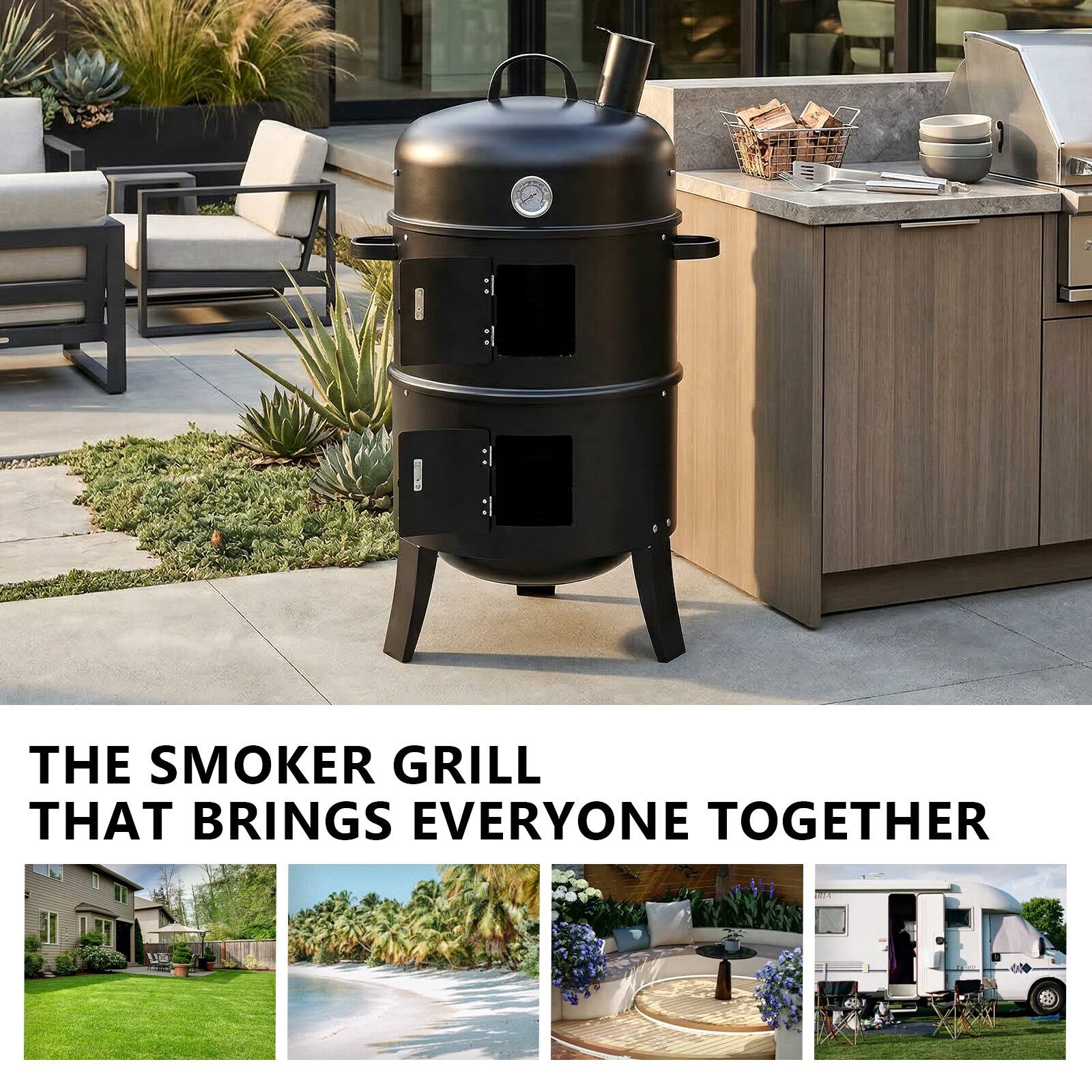 THE SMOKER GRILL THAT BRINGS EVERYONE TOGETHER