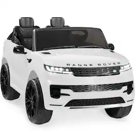 Best Choice Products - Kids 24V 2-Seater Licensed Range Rover Ride-On Car w/ Parent Control 132lb Weight Capacity - White