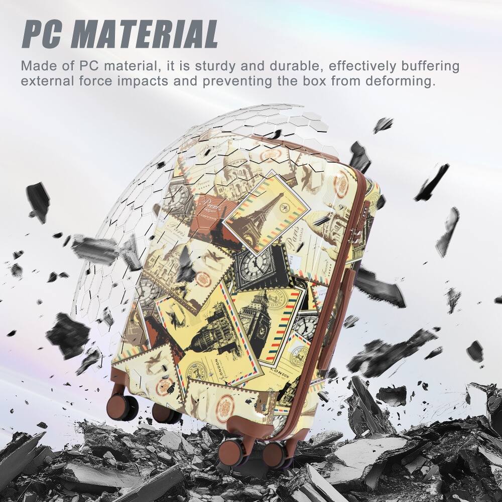 PC MATERIAL Made of PC material, it is sturdy and durable, effectively buffering external force impacts and preventing the box from deforming.