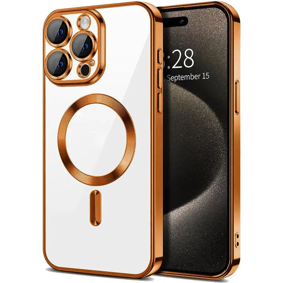 Entronix [Magnetic] Case for iPhone 15 Pro [Clear Back] Luxury