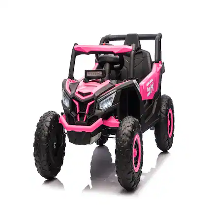 Front. Ropilly - Ropilly 12V Kids Ride On Car Pink Electric Car for Kids with Remote Control.