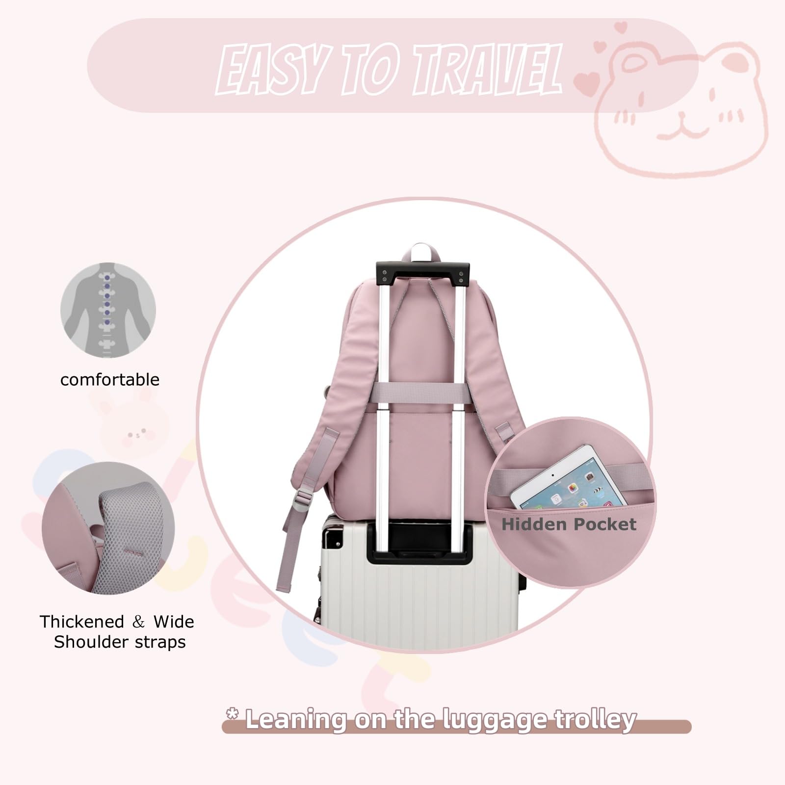 Pacoar Cade Backpack School Bags For Elementary Middle Students Bookbag ...
