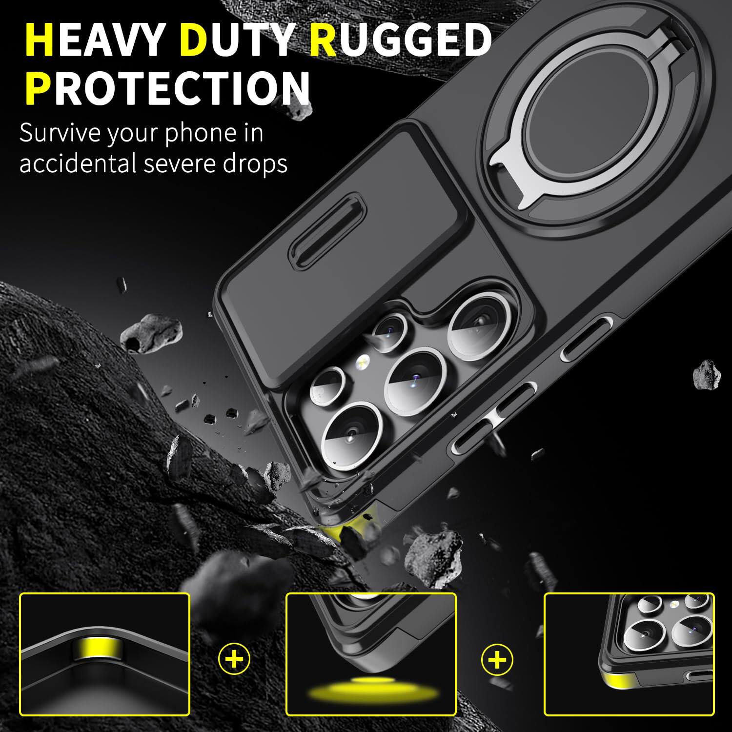 HEAVY DUTY RUGGED PROTECTION  
Survive your phone in accidental severe drops