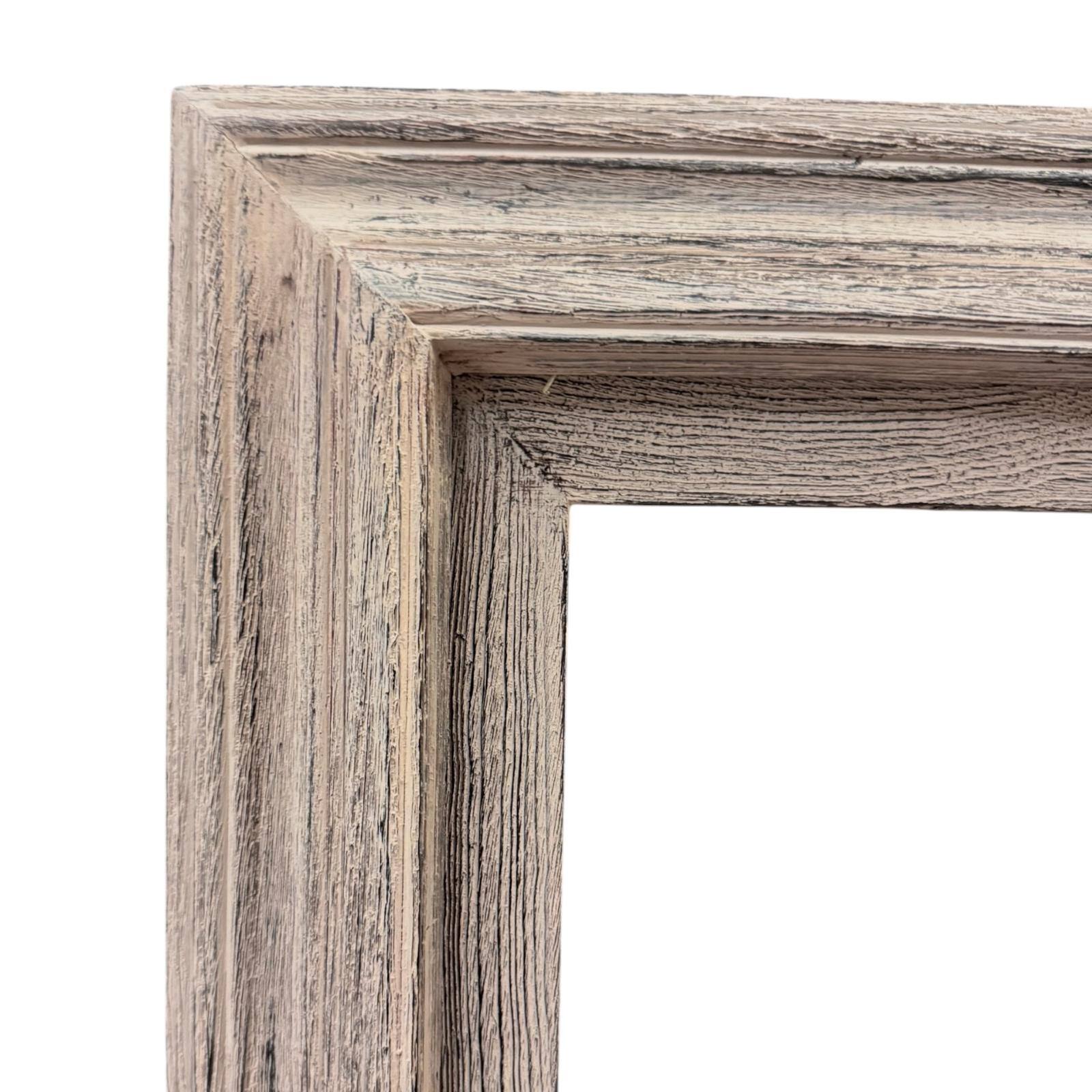 Back. LAREDO FRAME FACTORY - 32 inch Handmade Tv frame for Samsung The Frame tv and Frame Pro Model - RUSTIC DRIFT WOOD.