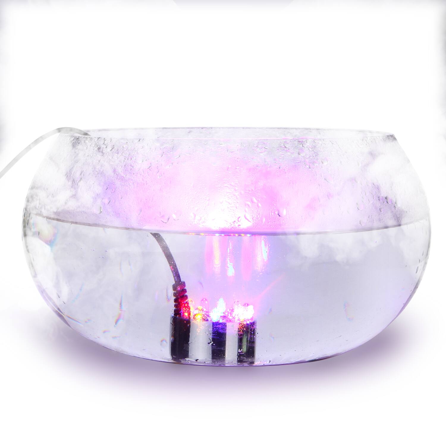 Alt View 7. AGPtek - 12 LED Changing Color Mist Maker - Silver.