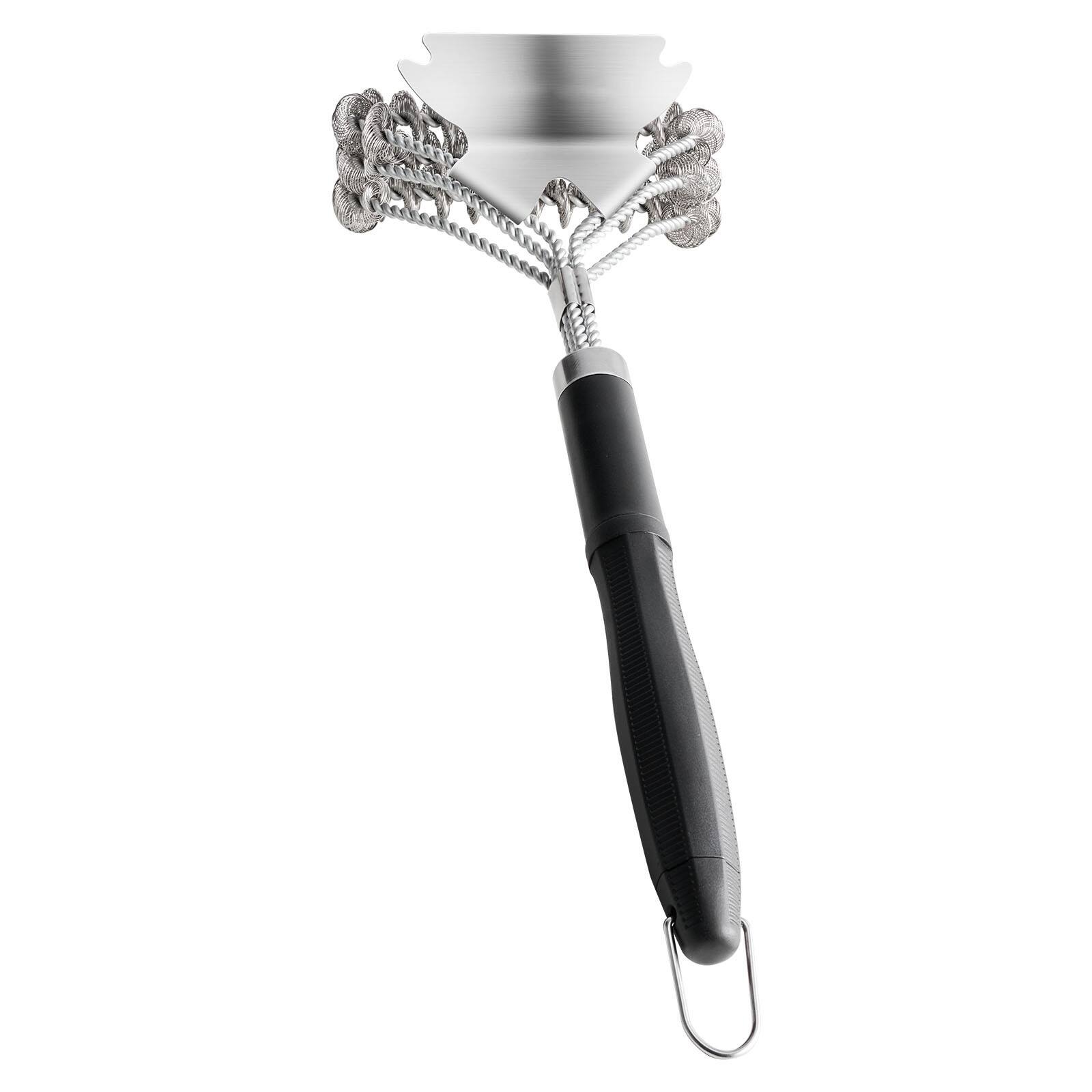 Front. Dexmalle - Dexmalle-17 in Stainless Steel BBQ Grill Brush and Scraper.
