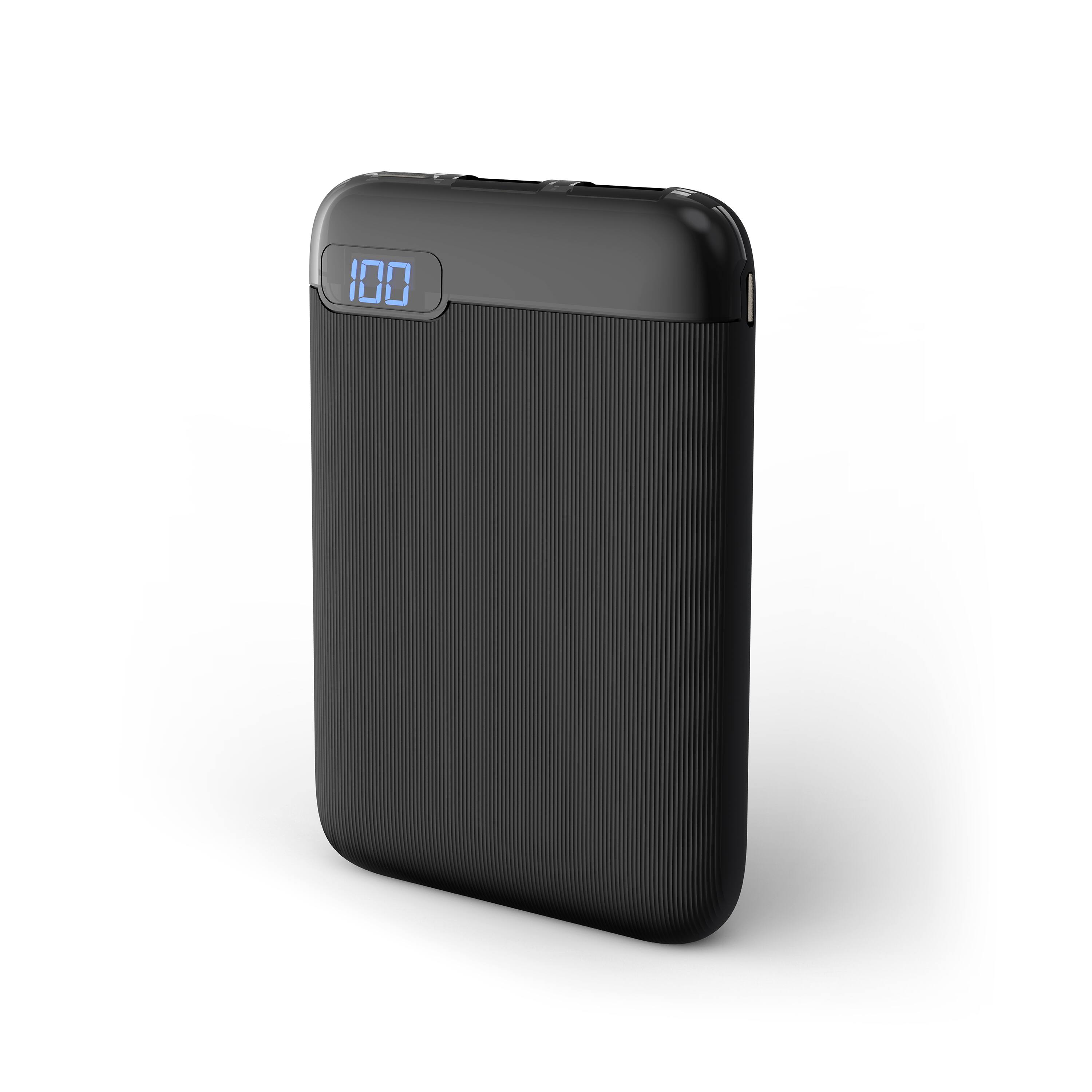 Front. Digipower - DigiPower Re-Fuel 18W Power Bank – USB-C and USB-A - Compact & Fast Charging - Black.