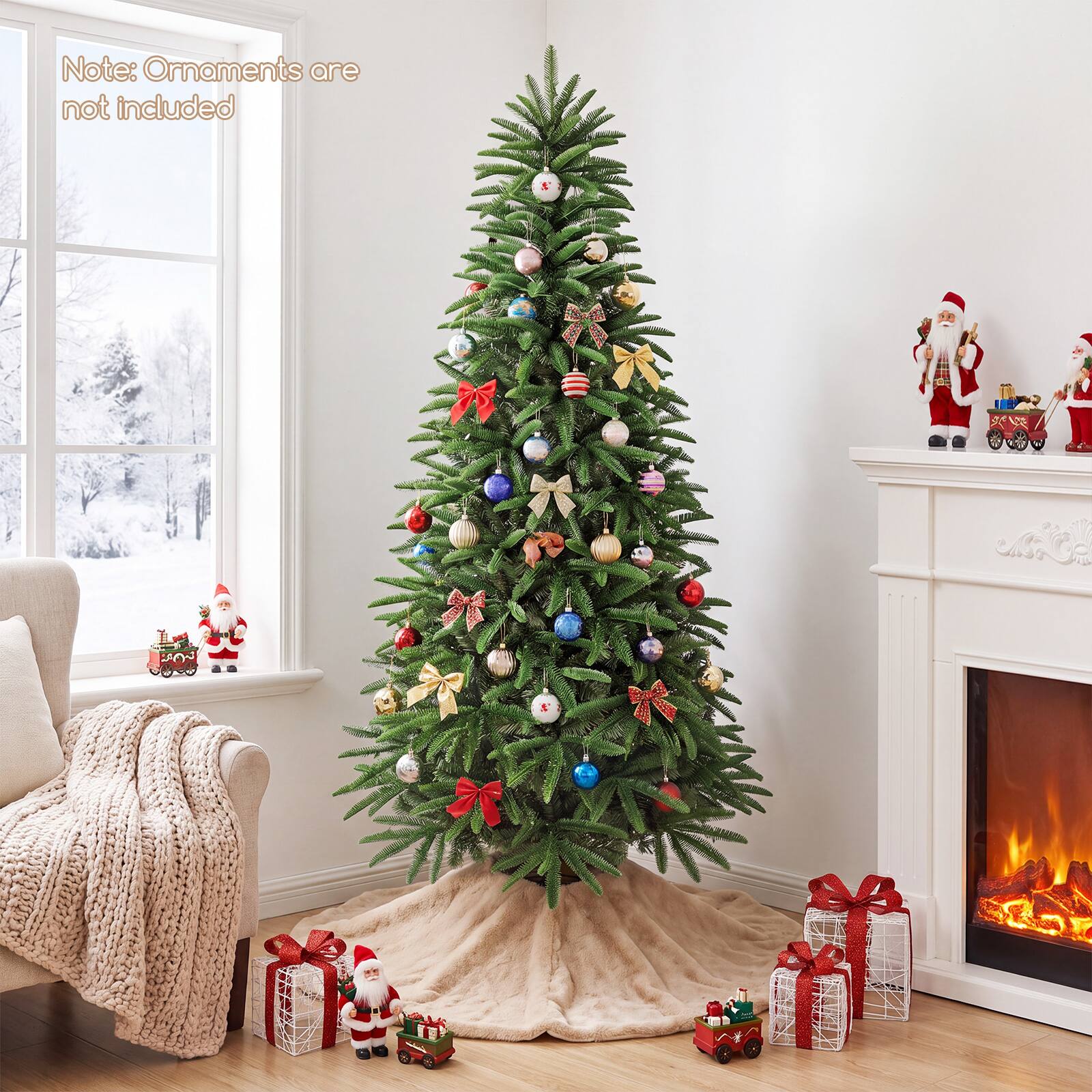 Note: Ornaments are not included