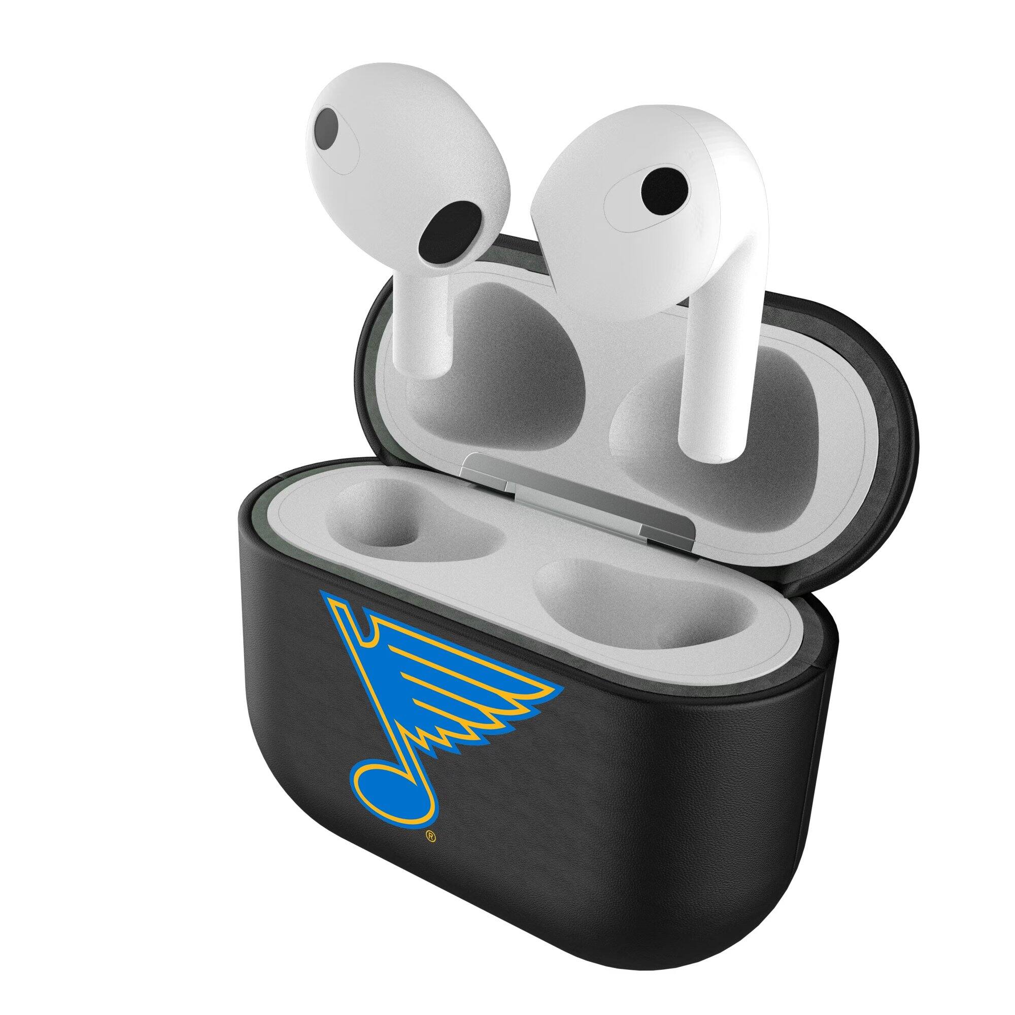 Alt View 3. Keyscaper - St. Louis Blues 3rd Generation AirPods Case Cover - No Size - St. Louis Blues - Black.