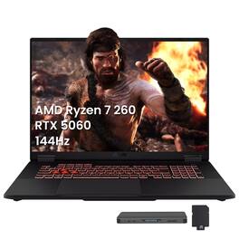 ASUS - TUF 18" Gaming Laptop,Ryzen 7 260,64GB DDR5,2TB SSD+1TB Docking Station,RTX 5060 8GB,Backlit Keyboard,Win 11 - Gray