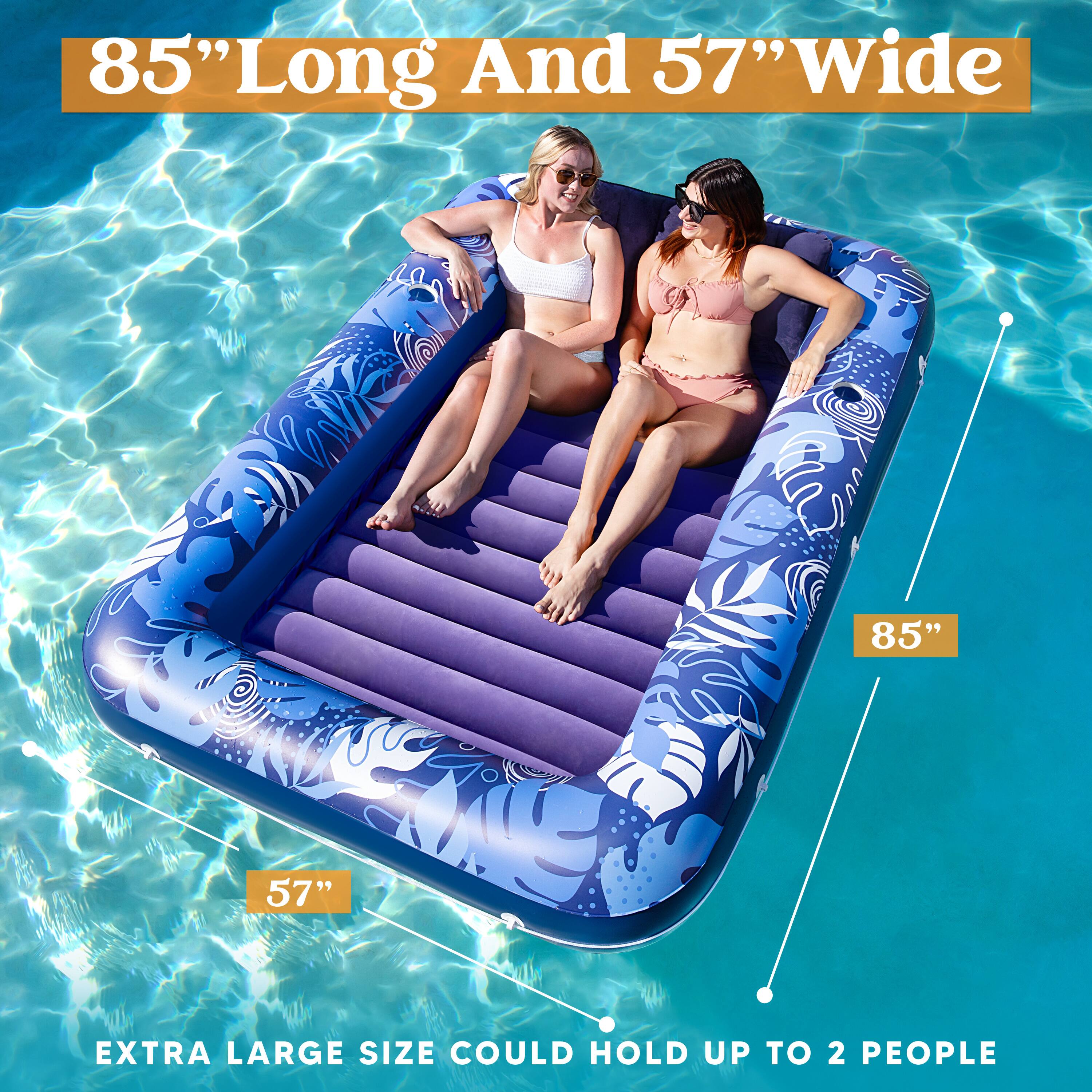 85" Long And 57" Wide  
EXTRA LARGE SIZE COULD HOLD UP TO 2 PEOPLE
