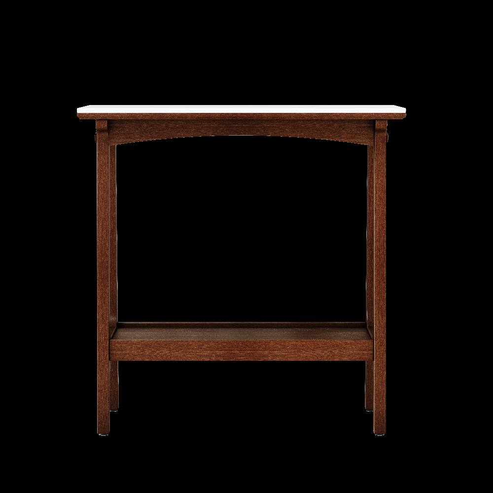 Alt View 4. Loheer - Loheer Narrow Side Table Small End Table Slim Nightstand Reddish Brown - Reddish Brown.