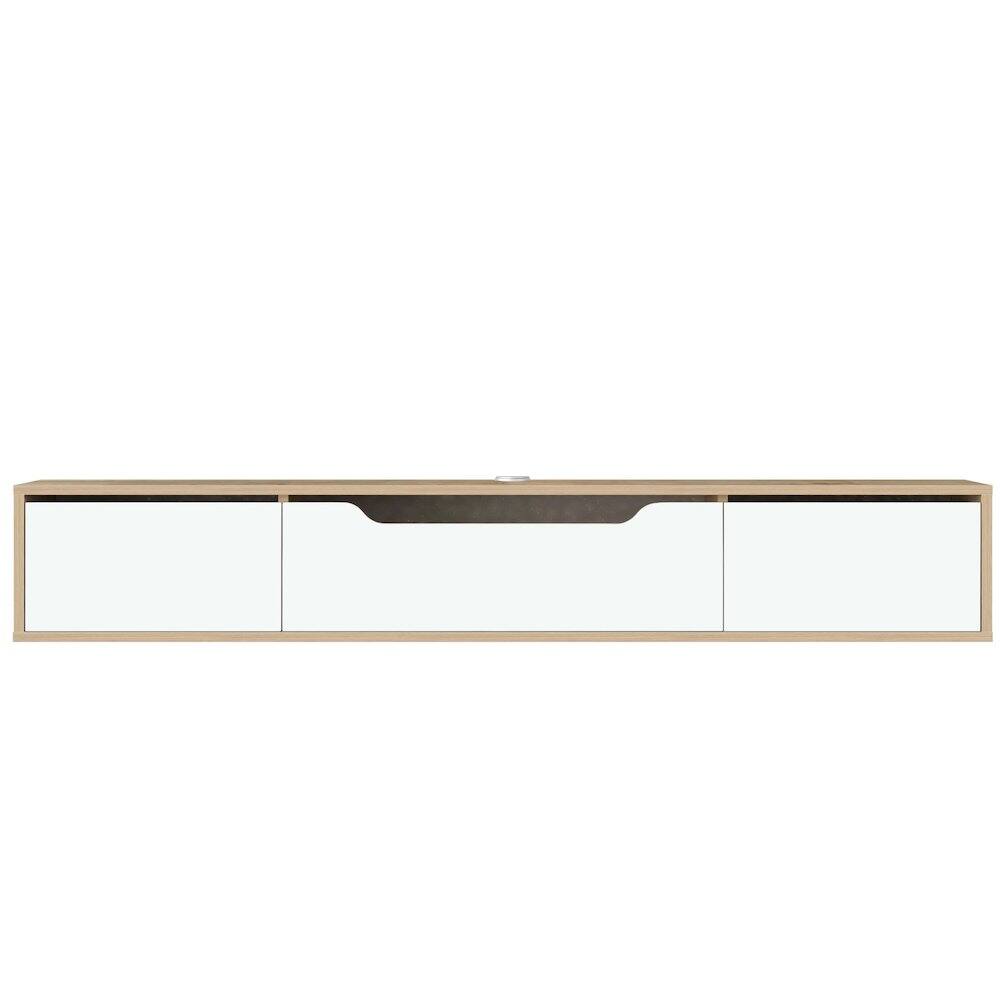 Alt View 1. Atelier Mobili - Floating TV Stand for Up to 80 Inch TVs – Wall Mounted Media Console - Brown.