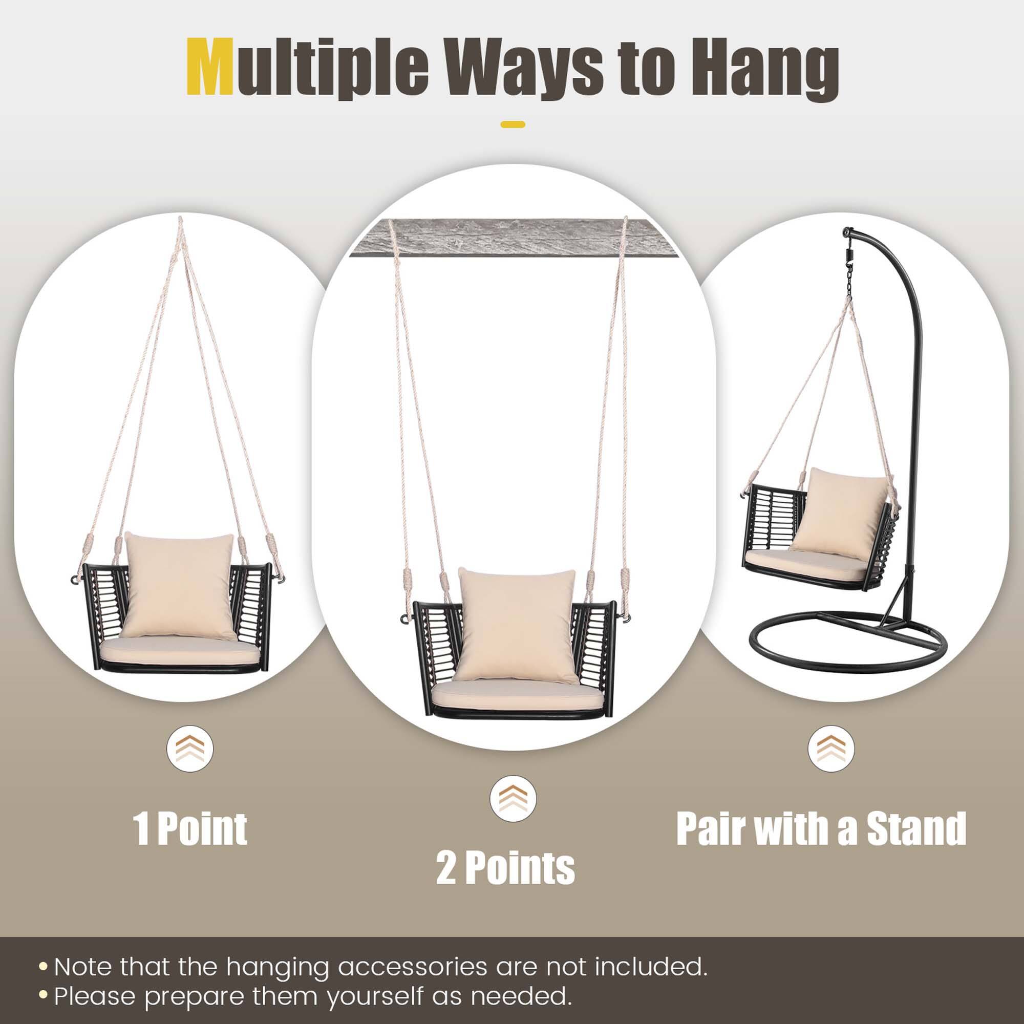 Multiple Ways to Hang

1 Point
2 Points
Pair with a Stand

Note that the hanging accessories are not included.
Please prepare them yourself as needed.