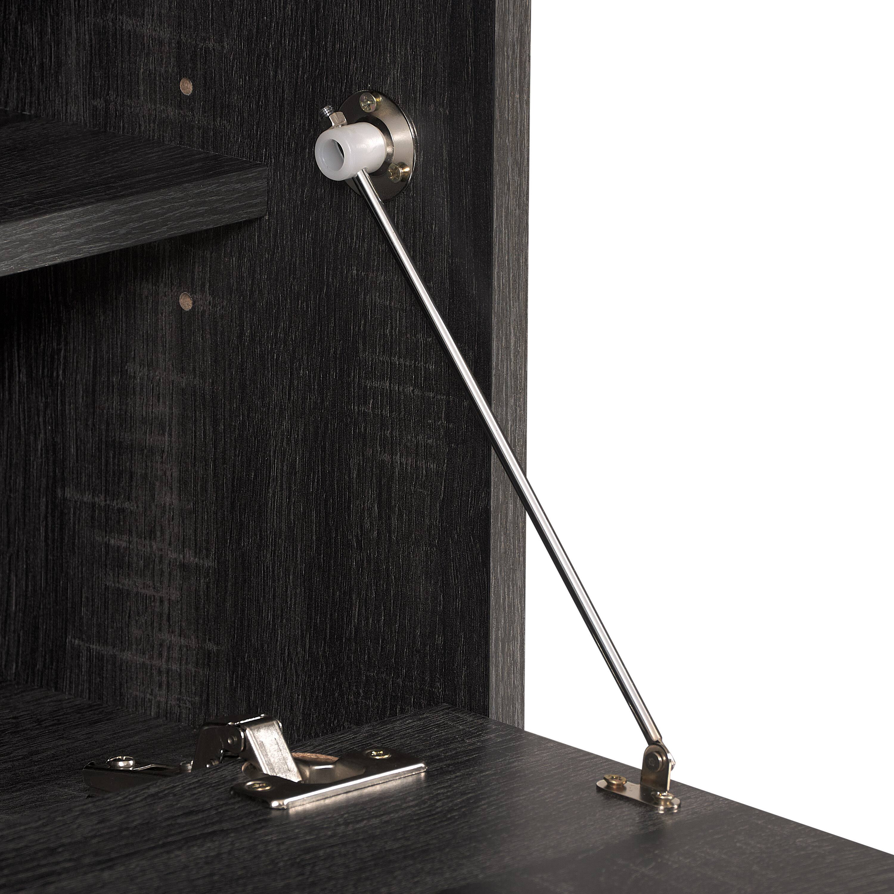 Alt View 16. CorLiving - Cole Collection TV Stand with Cabinets for Most TVs up to 85" - Dark Gray.