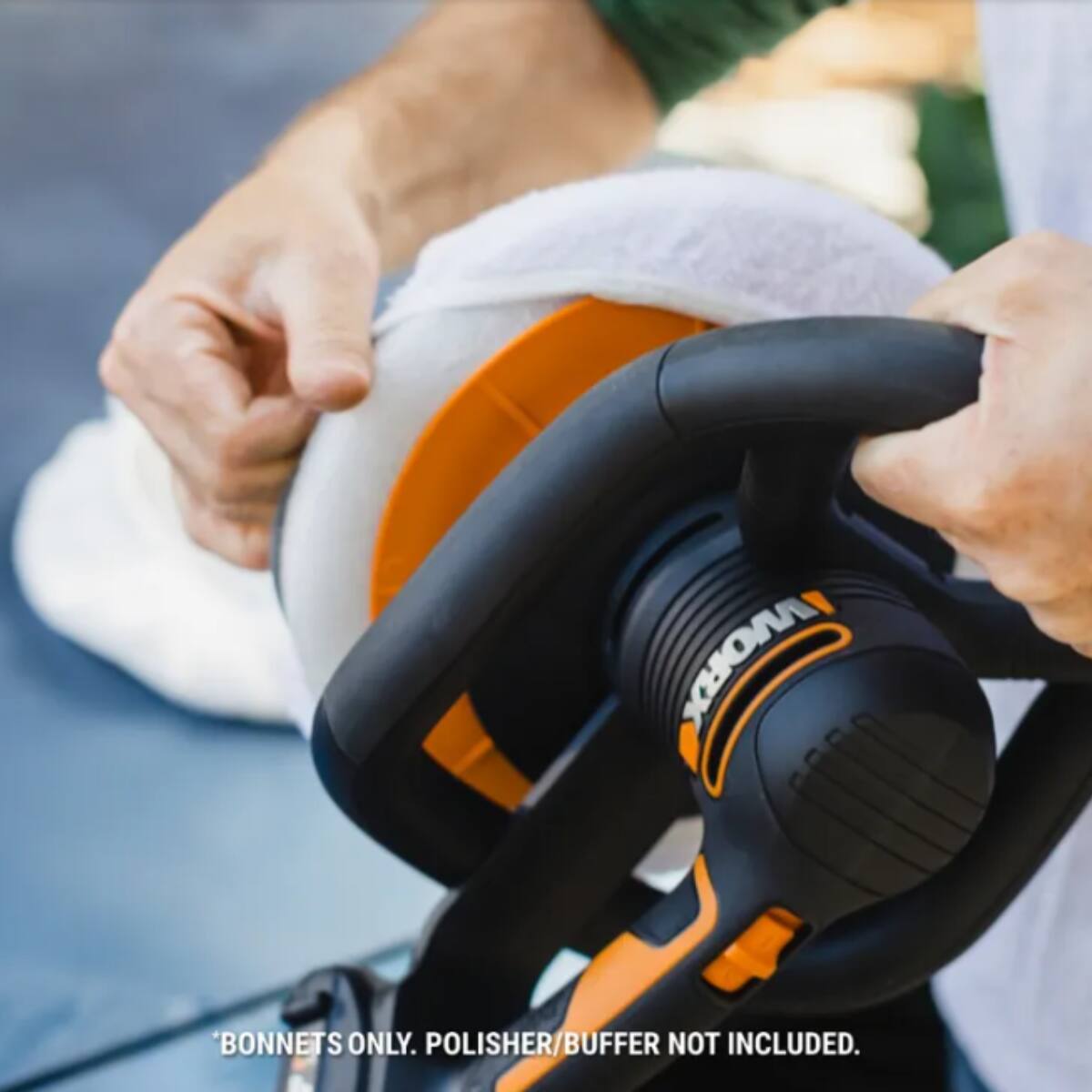 Bonnets only. Polisher/buffer not included.