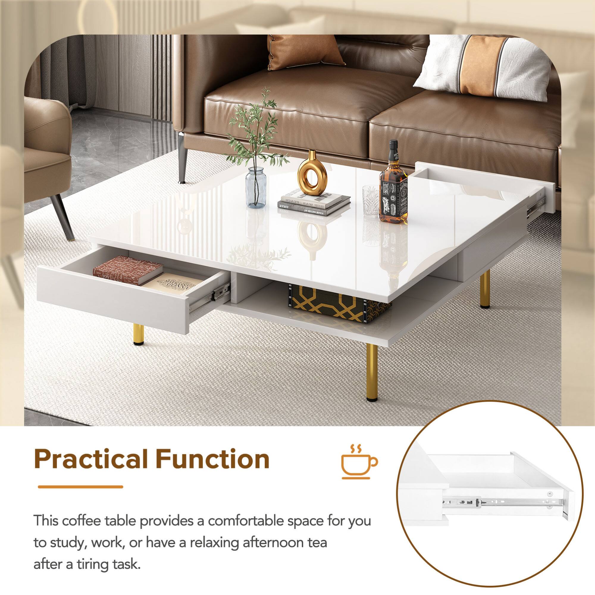 Practical Function

This coffee table provides a comfortable space for you to study, work, or have a relaxing afternoon tea after a tiring task.