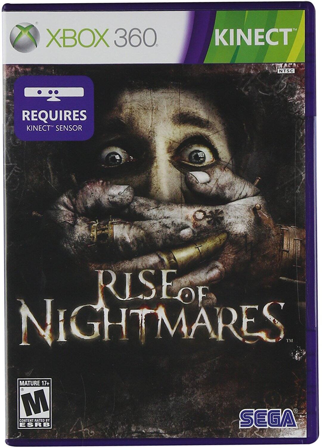 XBOX 360  
KINECT NTSC  
REQUIRES KINECT SENSOR  
Rise of Nightmares™  
MATURE 17+  
CONTENT RATED BY ESRB  
SEGA