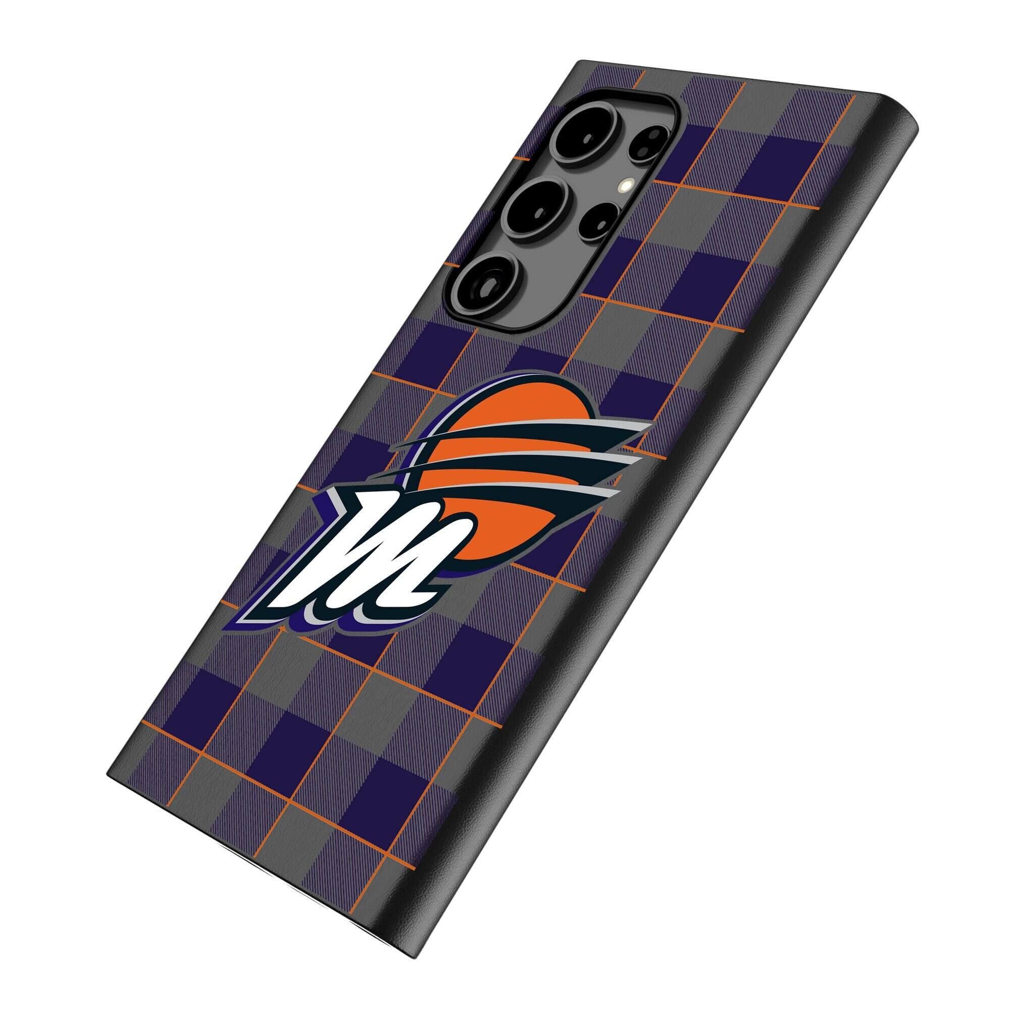 Alt View 1. Keyscaper - Phoenix Mercury Plaid Galaxy Magnetic Bump Case - S24 - Black.