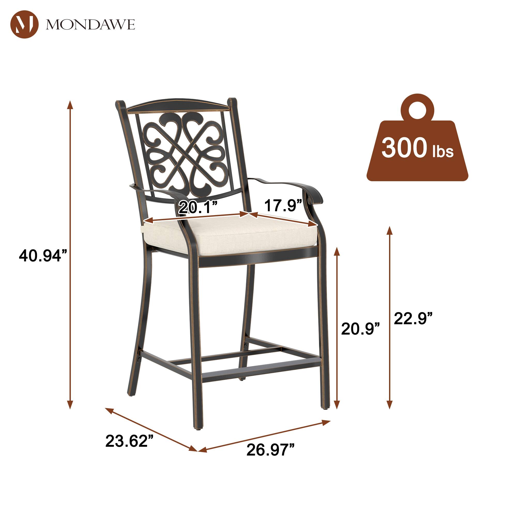 MONDAWE

300 lbs

20.1"  
17.9"  
40.94"  
22.9"  
20.9"  
23.62"  
26.97"