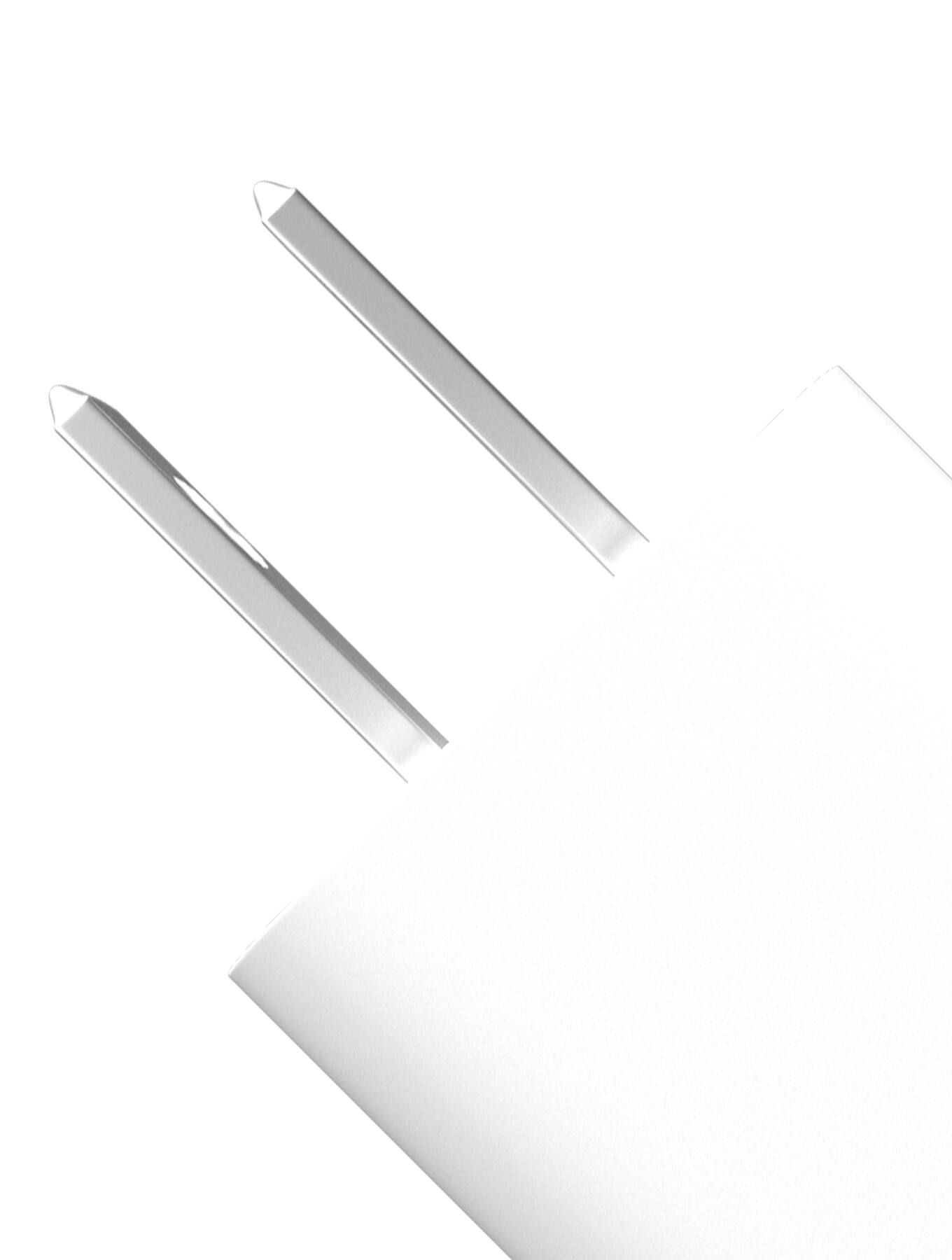 Alt View 2. Ampsentrix - 2 Plug 20W USB Type C And USB Type A Wall Power Adapter.