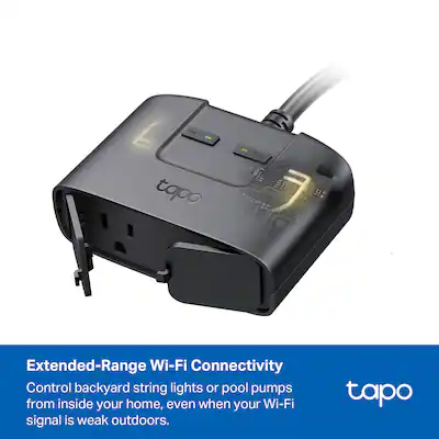 TP Link Tapo Smart Wi Fi Outdoor Dual Plug Control & Schedule TP Link Tapo Smart Wi Fi Outdoor Dual Plug Control & Schedule