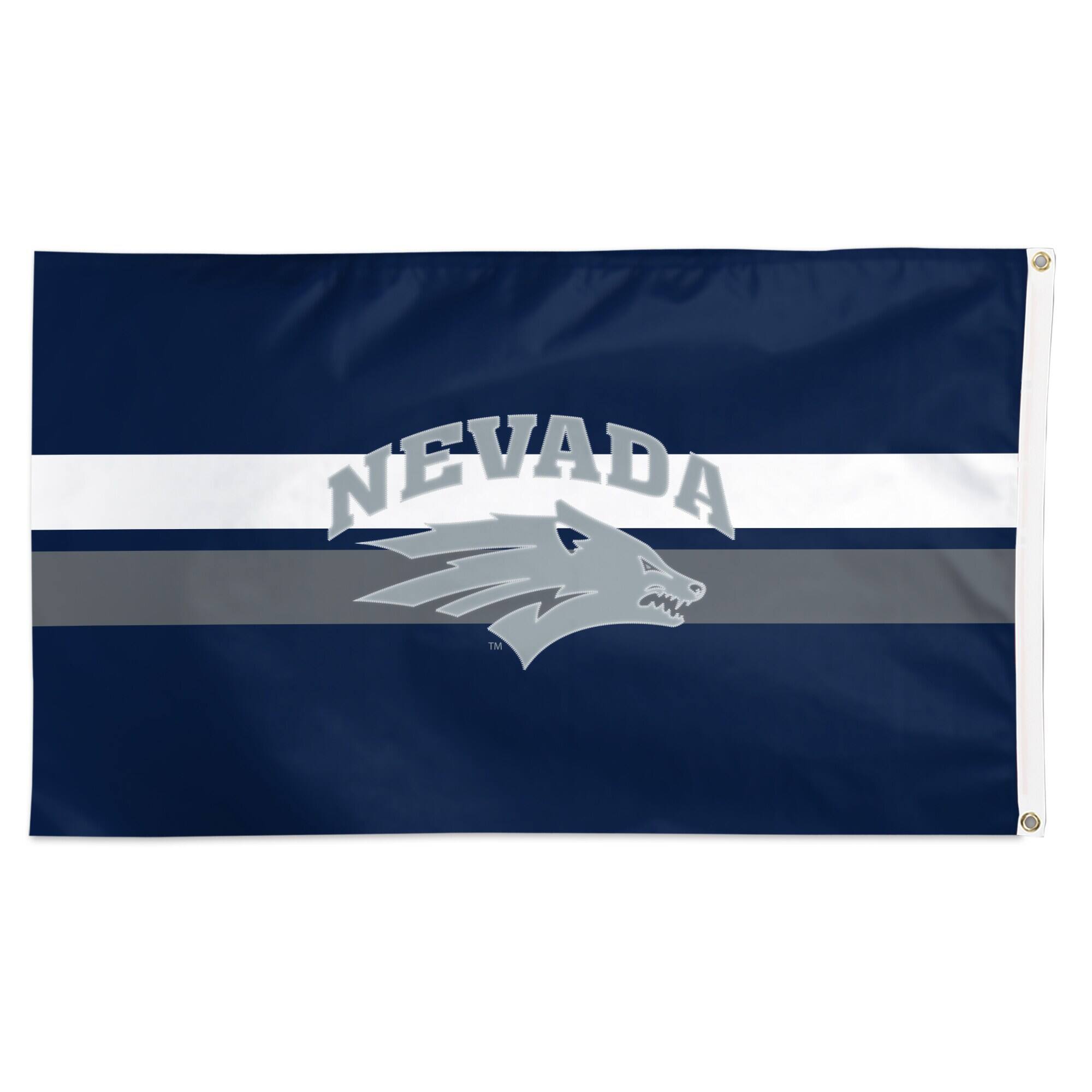 Alt View 1. WinCraft - Nevada Wolf Pack 3' x 5' Applique Flag - Multicolor.