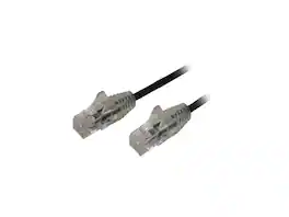 StarTech.com - StarTech N6PAT6BKS Cat6 Ethernet Cable, 6 ft, Black, Slim, Snagless RJ45