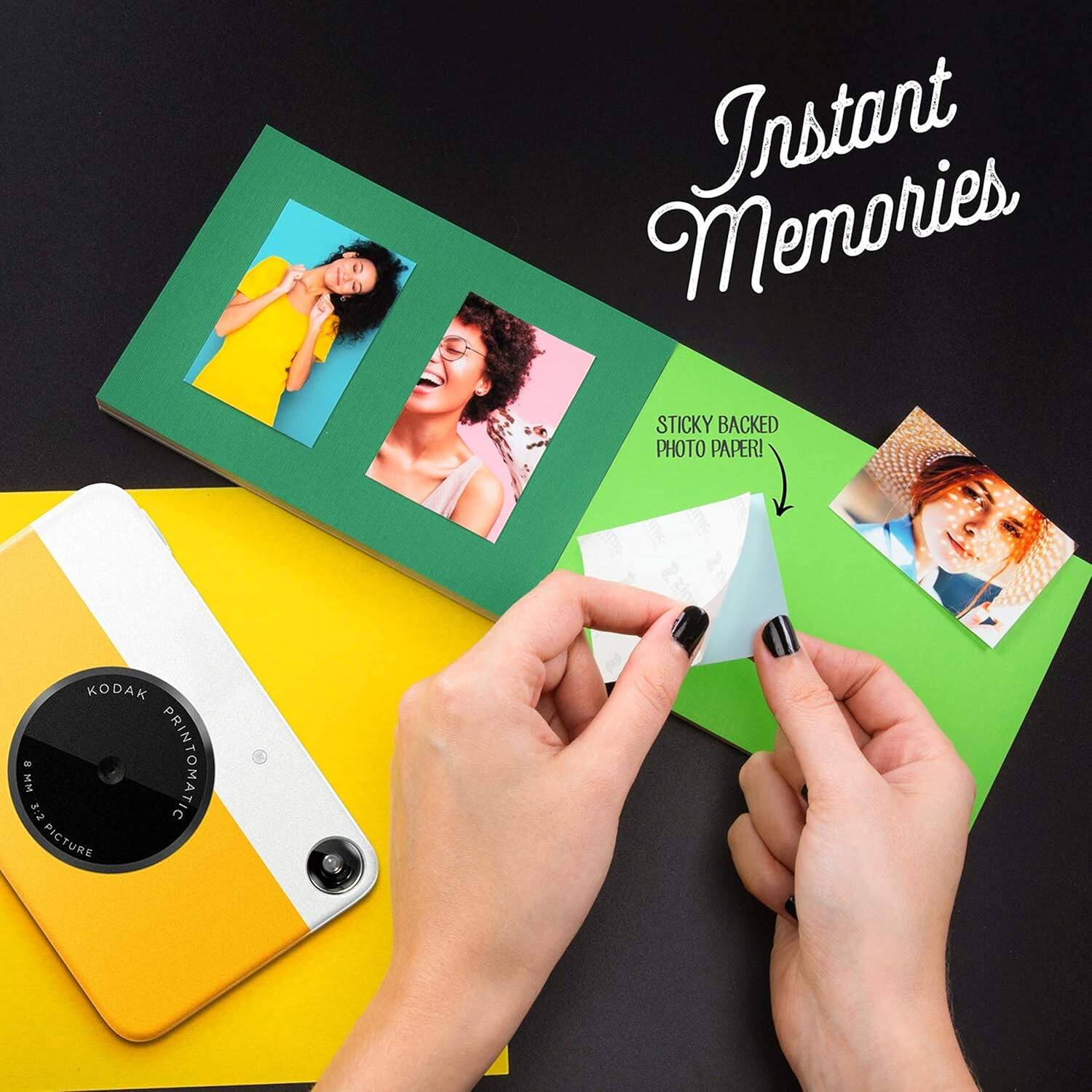 Instant Memories

STICKY BACKED PHOTO PAPER!

KODAK MM - 3:2 PRINTOMATIC PICTURE
