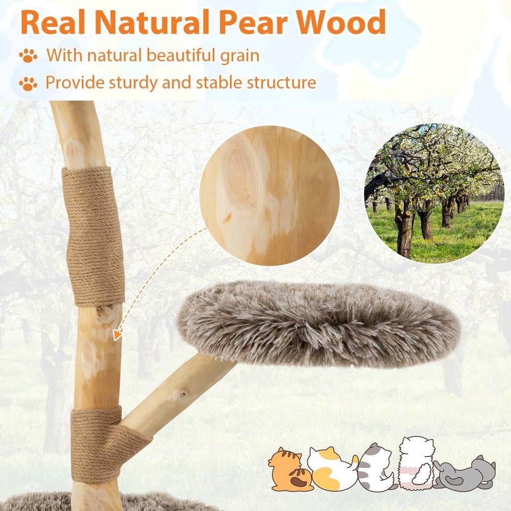 Real Natural Pear Wood

- With natural beautiful grain
- Provide sturdy and stable structure
