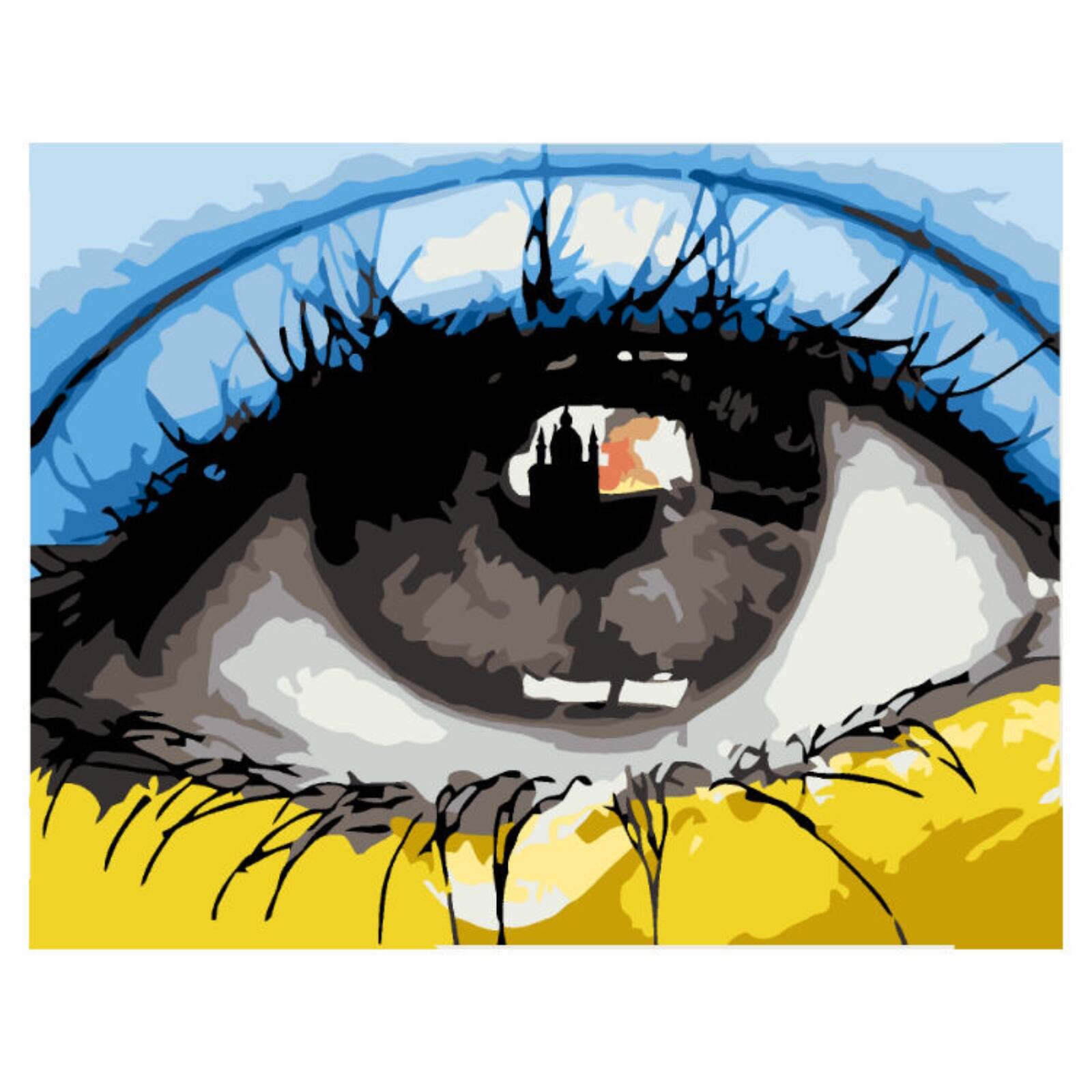 Angle. Artwille - Artwille Paint By Number Kit Invincible Gaze.