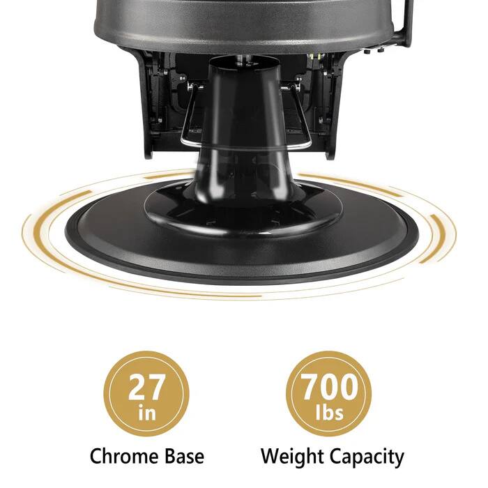 27 in Chrome Base  
700 lbs Weight Capacity