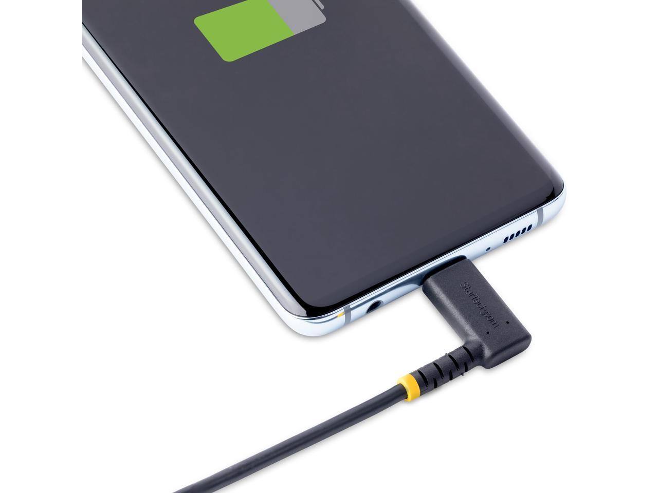 Alt View 4. StarTech.com - StarTech.com 3ft USB-C to Lightning Cable - Right-Angled, Heavy Duty, Aramid Fiber, MFi Certified.