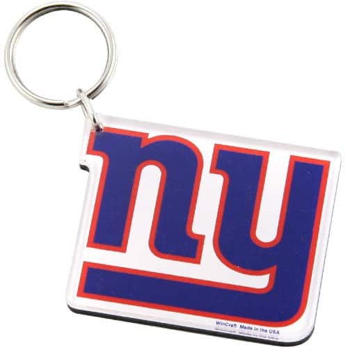 WinCraft - New York Giants High Definition Logo Keychain - White