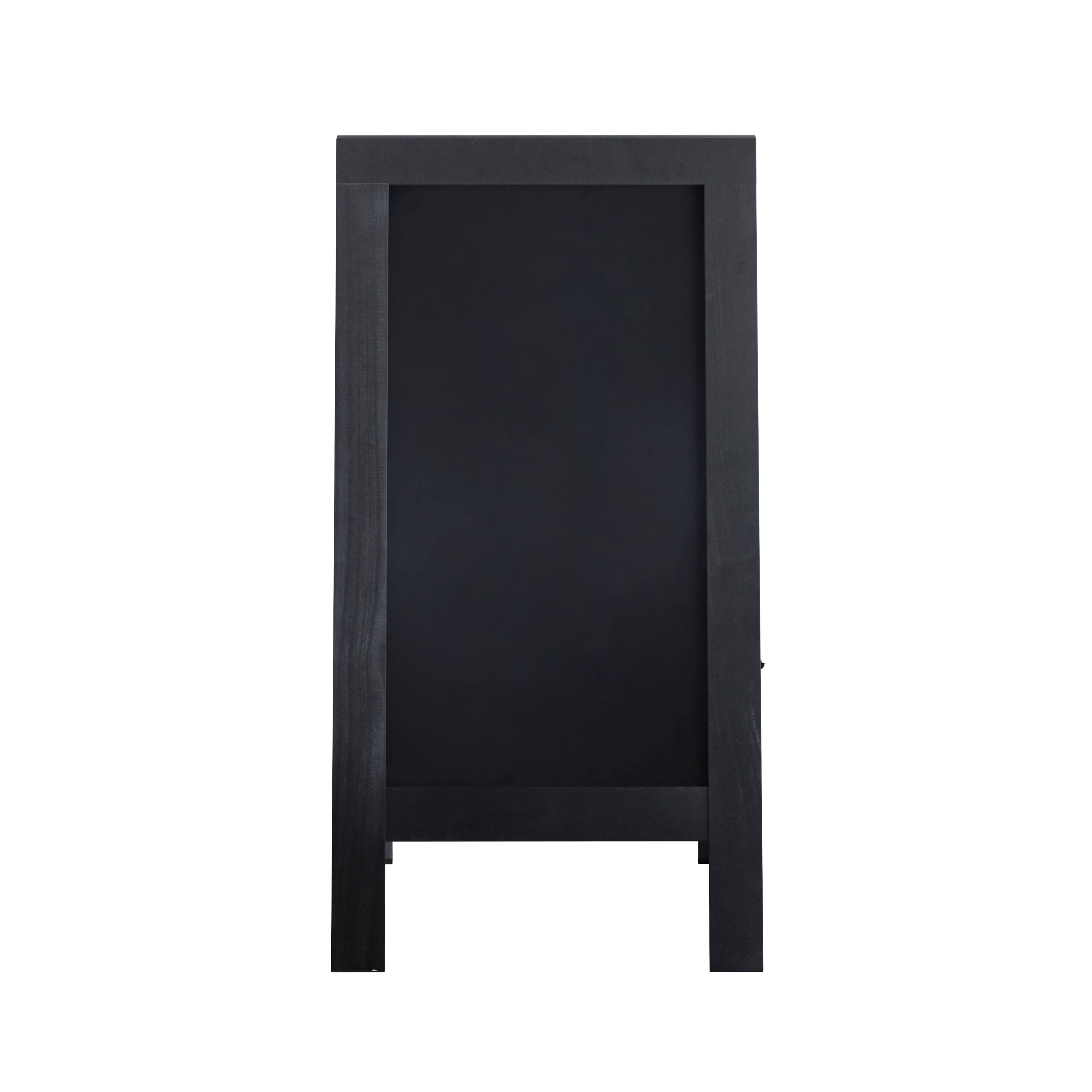 Alt View 7. Emma + Oliver - Double-Sided Chalkboard Set with Chalk Markers, Stencils & Magnets - Black.