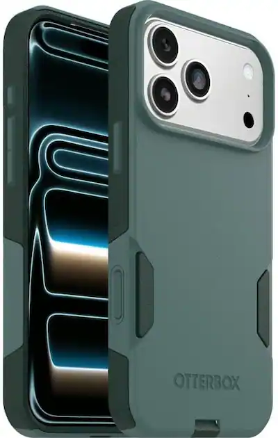 Otterbox iPhone 17 Pro Max (Only) Bundle: Commuter Series MagSafe Case & Screen Protector - Sagebrush (Green) - Built-in magnets - Thin & Protective - Otterbox iPhone 17 Pro Max (Only) Bundle: Commuter Series MagSafe Case & Screen Protector - Sagebrush (Green) - Built-in magnets - Thin & Protective -