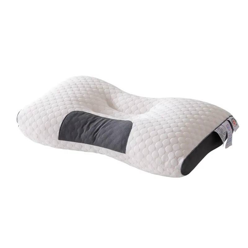 Angle. TinyHomie - 3D Knitted Cotton Massage Pillow 1pack - White.