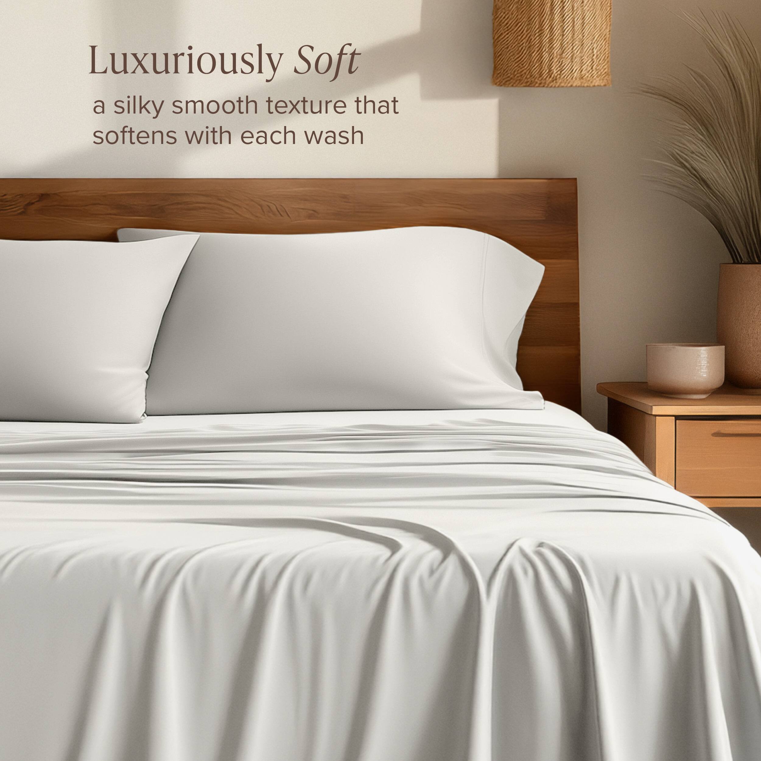 Luxuriously Soft  
a silky smooth texture that softens with each wash